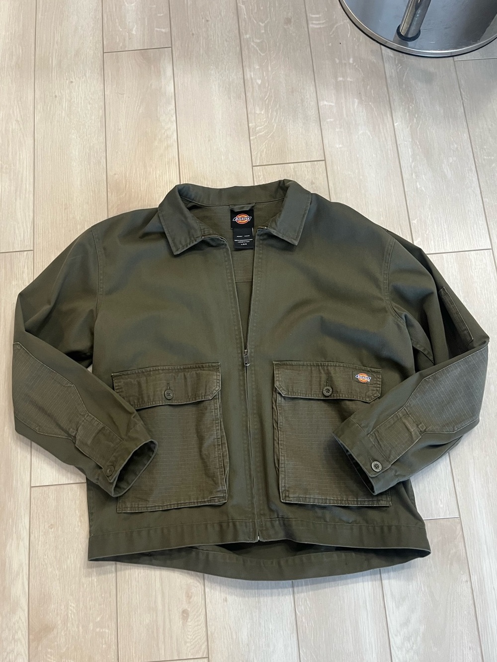 Dickies Olive Green Military Field Zip Jacket